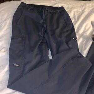 Grey Anatomy XS Pewter Gray Bottom Scrubs